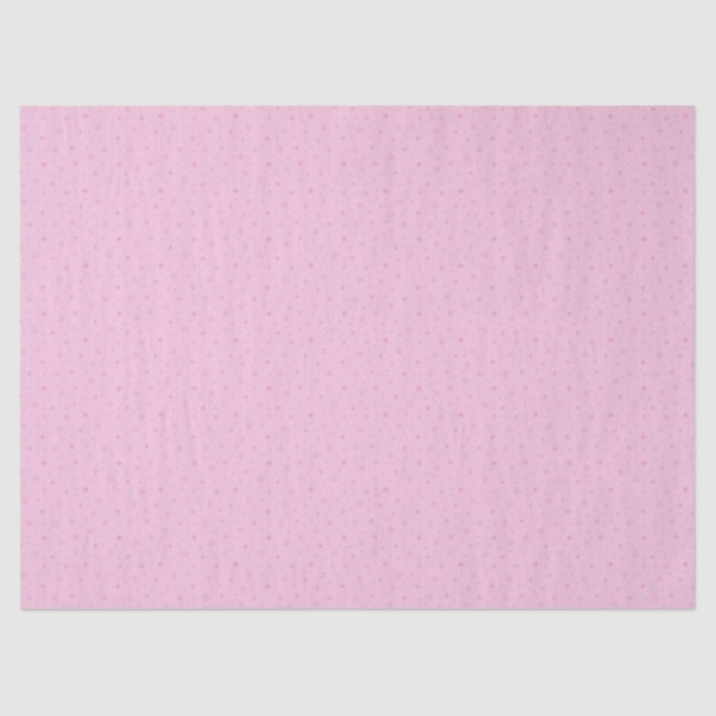Whimsical Snowflakes in Pastel Pink Pattern Tissue Paper (Front)