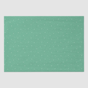 Whimsical Snowflakes Retro Christmas Pattern Green Tissue Paper