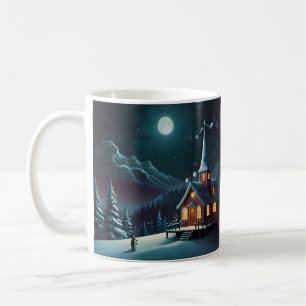 Whimsical Snowman Christmas Artwork Coffee Mug