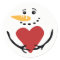 Whimsical Snowman Christmas Stickers