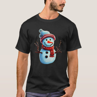 Whimsical Snowman T-Shirt