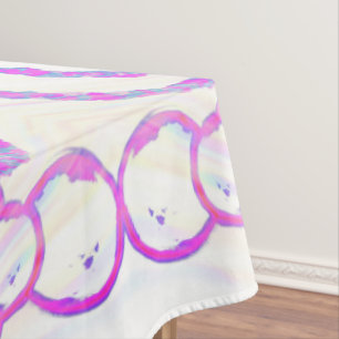 Whimsical snowman tablecloth