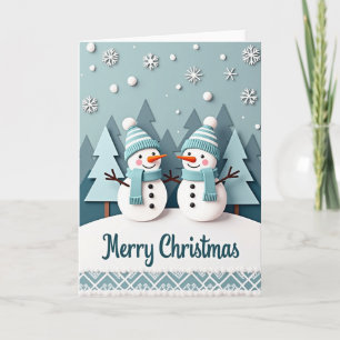 Whimsical Snowmen Card
