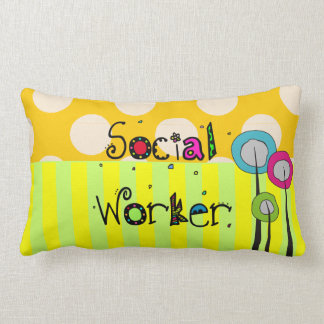 Whimsical Social Worker Pillow
