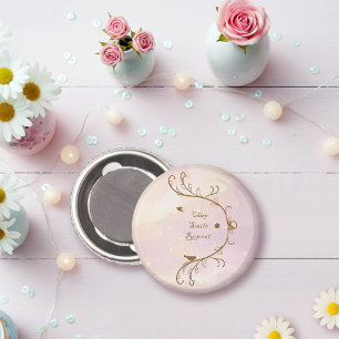 Whimsical Soft Pink Chirp, Smile, Repeat Magnet
