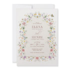 Whimsical Soft Wildflowers Cottage Garden Wedding