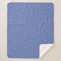 Whimsical Space Pattern Sherpa Blanket