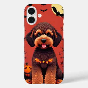 Whimsical Spooky Pup Art 👻🐶 Magical Halloween iPhone 16 Plus Case