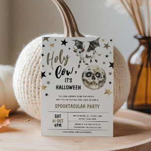 Whimsical Spooky Vintage Nursery-Rhyme Halloween Invitation