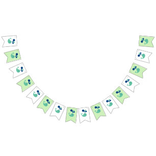 Whimsical Spouting Whale Birthday Banner