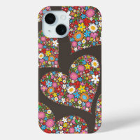 Whimsical Spring Flowers Valentine Cute Heart Love