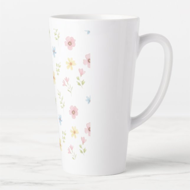 Whimsical Spring Meadow Ceramic Mug - Aesthetic (Right)