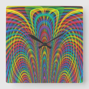 Whimsical Square Wall Clock