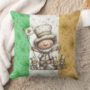 Whimsical St. Patrick’s Day Characters  Cushion