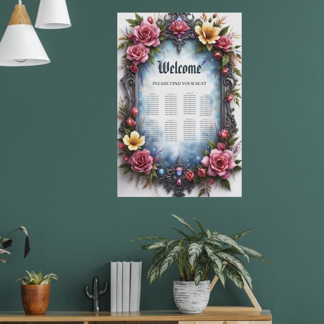 Whimsical Steampunk Elf Wedding Poster (Living Room 1)