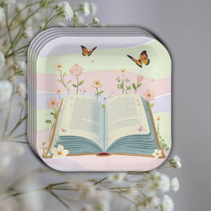 Whimsical Storybook Baby Shower Paper Plate