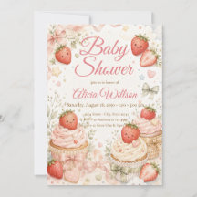 Whimsical Strawberry Baby Shower