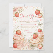 Whimsical Strawberry Baby Shower
