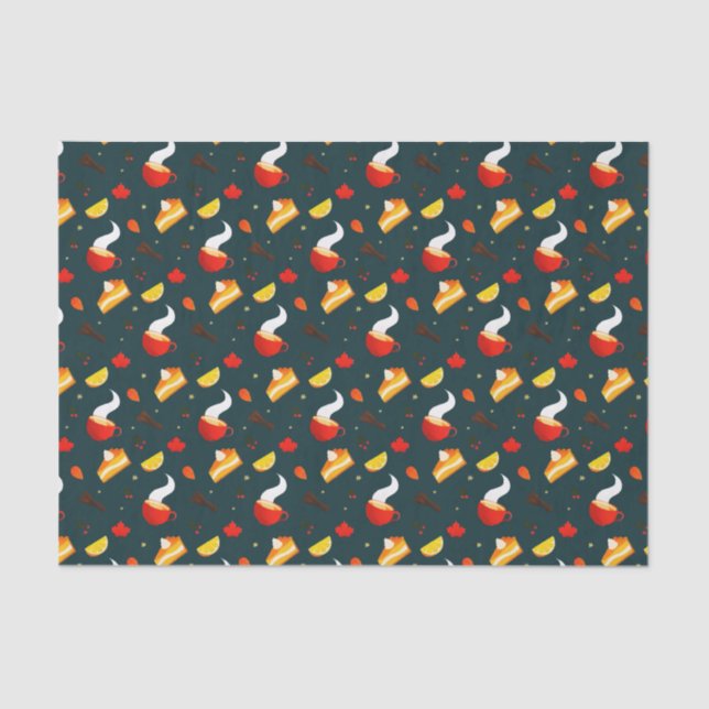 Whimsical Sugar Autumn Winter Sweet  Tissue Paper (Front)