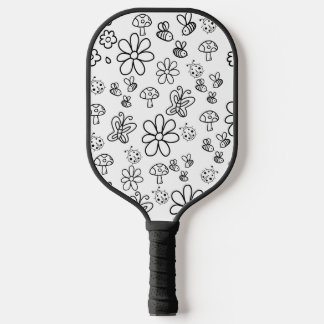 Whimsical Summer Pickleball Paddle