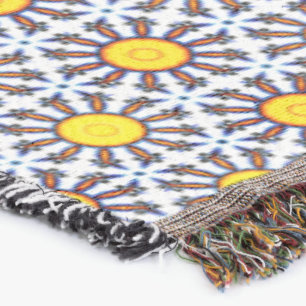 Whimsical Suns Throw Blanket