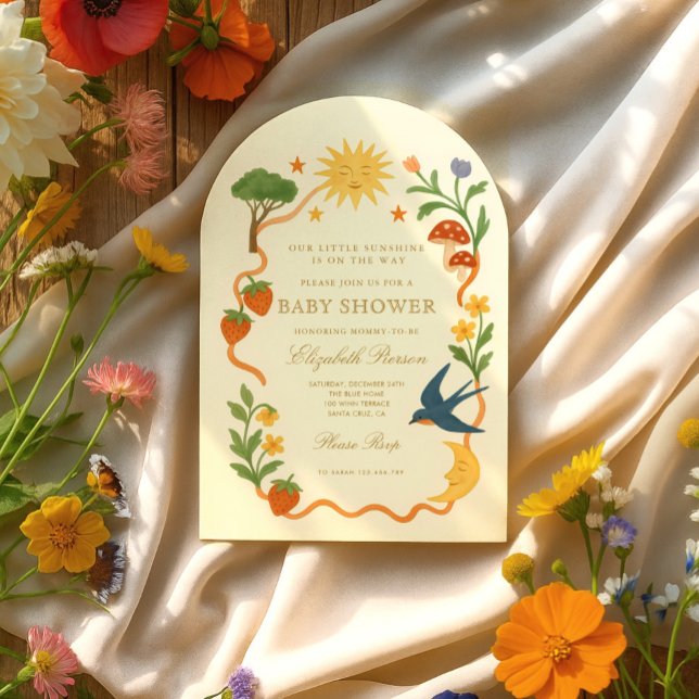 Whimsical Sunshine Baby Shower Invitation (Creator Uploaded)