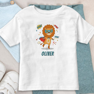 Whimsical Superhero Lion Toddler T-Shirt