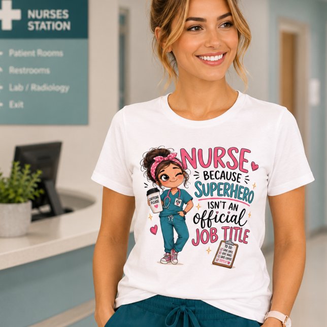 Whimsical Superhero Nurse Tri-Blend Shirt (Creator Uploaded)