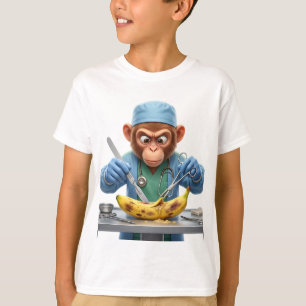 Whimsical Surgeon Monkey Performing Critical T-Shirt
