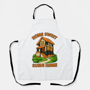 Whimsical Sushi House Foodie Cottage Apron
