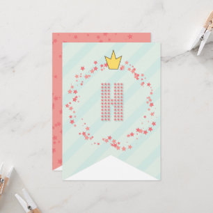 Whimsical Sweet Fairy Princess Girl Birthday Party Card