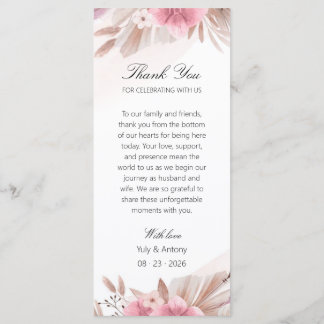 Whimsical Tabletop Welcome Dinner Appreciation Programme