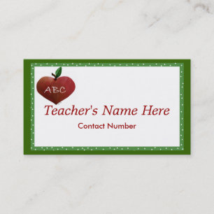 Whimsical Teacher's business card
