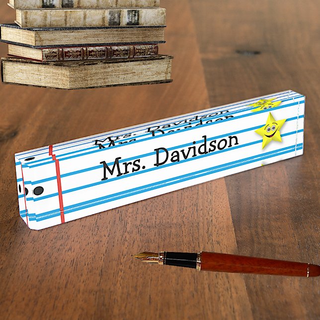 Whimsical Teacher's Custom Desk Nameplate (Creator Uploaded)