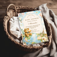 Whimsical Teddy Bear Travel Baby Shower