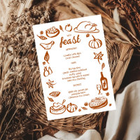 Whimsical Thanksgiving Friendsgiving HolidayCUSTOM