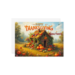 Whimsical Thanksgiving Harvest Card