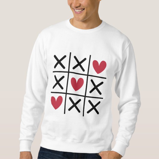 Whimsical Tic Tac Toe Wonderland Sweatshirt (Front)