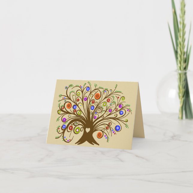 Whimsical Tree Card (Front)