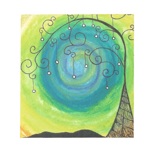 Whimsical Tree Notepad (Front)