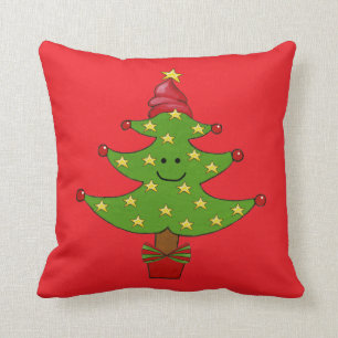 Whimsical Tree Throw Cushion