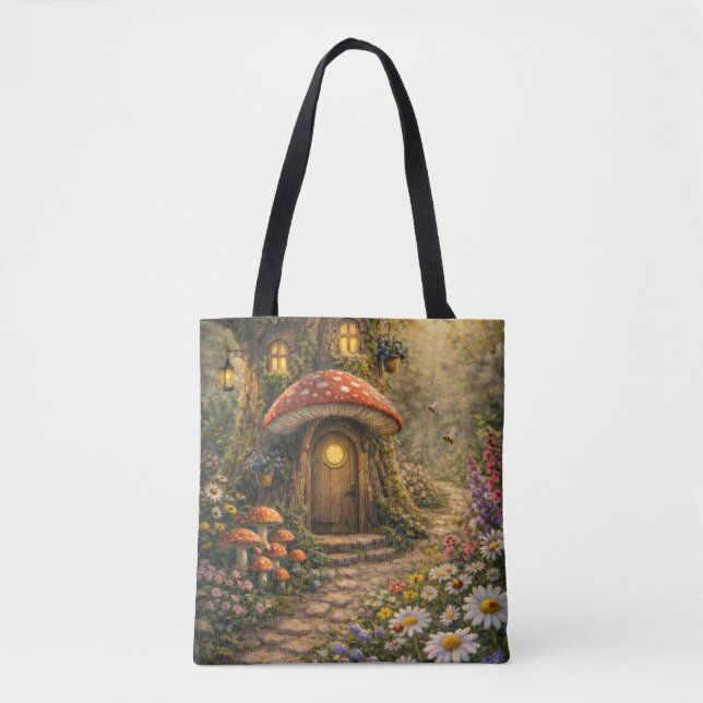 Whimsical Treehouse Tote Bag (Front)