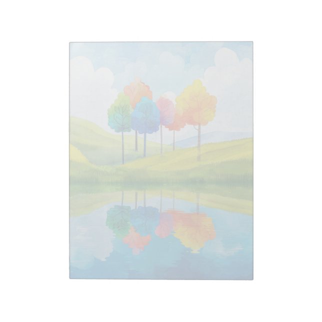 Whimsical Trees - 11" x 8.5" Notepad (Rotated)