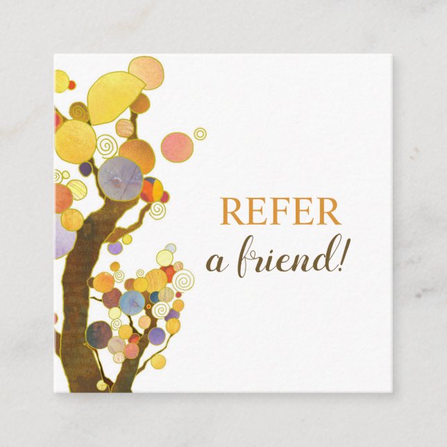 Whimsical Trees Business Referral Card (Front)