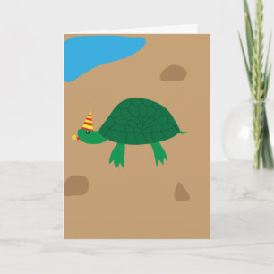 Whimsical Turtle, Have a Turtley Awesome Birthday Card