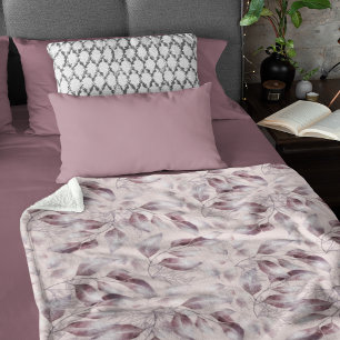 Whimsical Twilight Seamless Pattern Sherpa Blanket