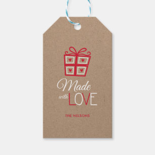 Whimsical Typography and Gift Box Tags