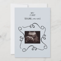 Whimsical Ultrasound Thank You Baby Point of View