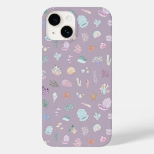 Whimsical Under the Sea Beachy Pastel Seashells Case-Mate iPhone 14 Case