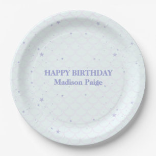 Whimsical Under the Sea Mermaid Birthday  Paper Plate